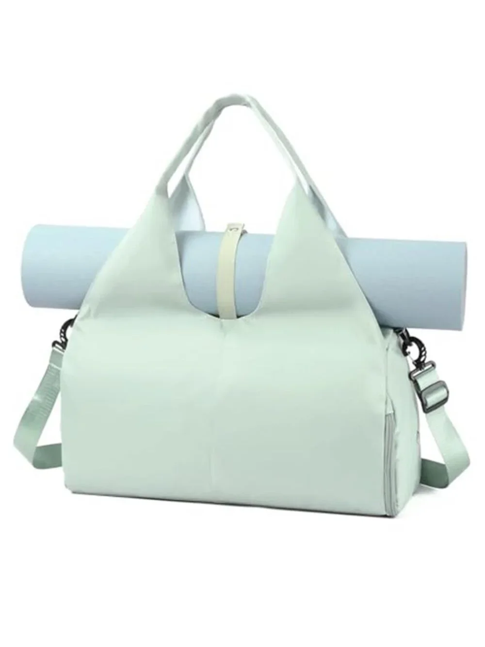 Women's Large Yoga Gym Bag | Mat Holder Shoe Compartment Workout Tote